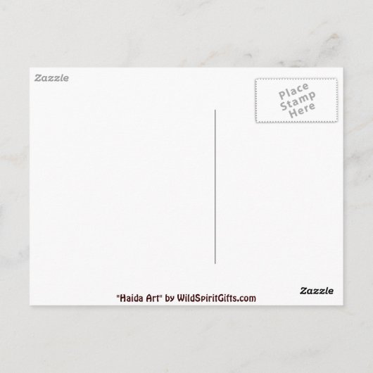 EAGLE TOTEM-Sammlung Postkarte (Rückseite)