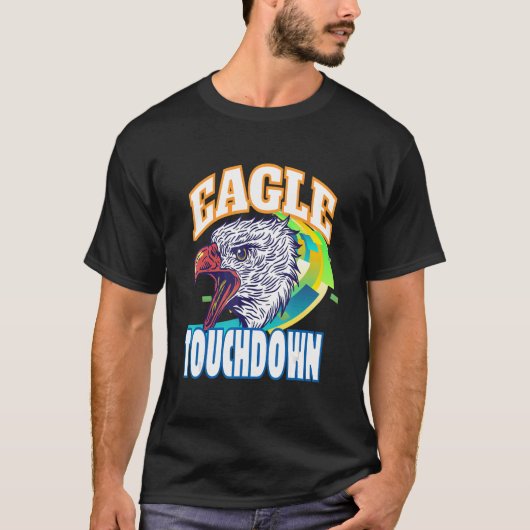 Eagle touchdown football game season T-Shirt (Vorderseite)