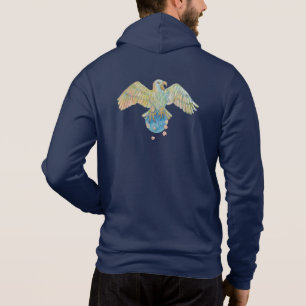 Eagle trägt Earth Deep Blue Hoodie