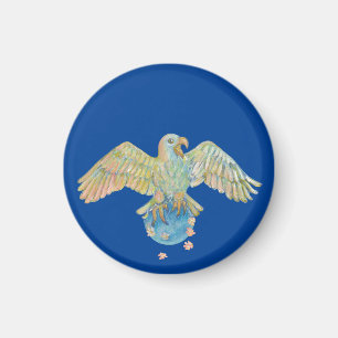 Eagle trägt Earth Deep Blue Magnet