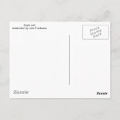 Eagle-Uhu Oktober-Aquarell Postkarte (Rückseite)