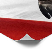 Eagle und die amerikanische Flagge USA Poster (Ecke)