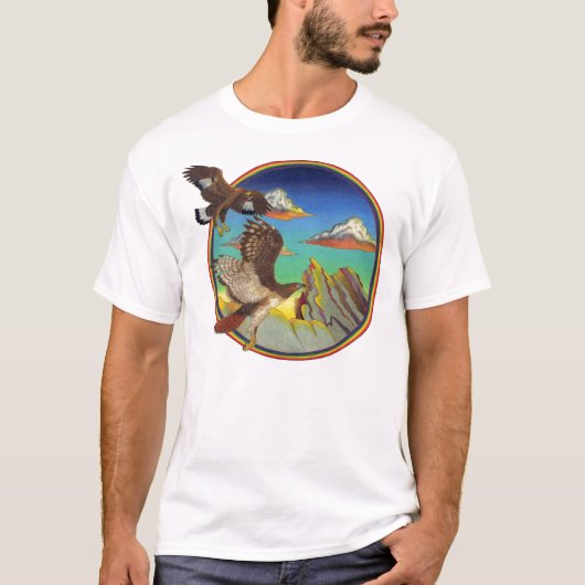 Eagle und Falke T-Shirt (Vorderseite)