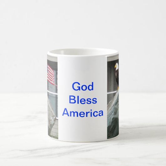 Eagle und Flagge Kaffeetasse (Mittel)
