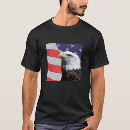 Eagle und Flagge T-Shirt (Vorderseite)