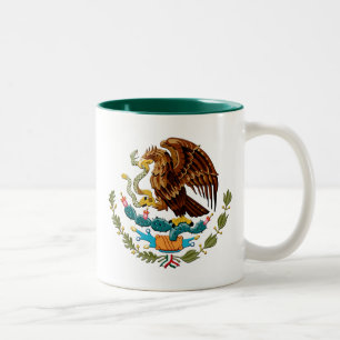 Eagle und Schlange Mexiko-Emblem für Mexikaner Zweifarbige Tasse