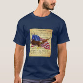 Eagle ~ US Flag ~ Star Spangle Banner Sheet Music T-Shirt (Vorderseite)