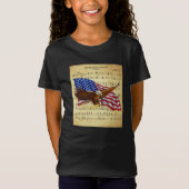 Eagle ~ US Flag ~ Star Spangle Banner Sheet Music T-Shirt (Vorderseite)