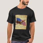 Eagle ~ US Flag ~ Star Spangle Banner Sheet Music T-Shirt (Vorderseite)