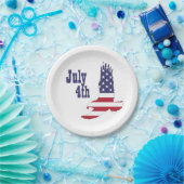 Eagle, USA Flag, 4. Juli Paper Tellers Pappteller (Party)
