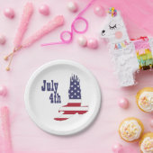 Eagle, USA Flag, 4. Juli Paper Tellers Pappteller (Party)