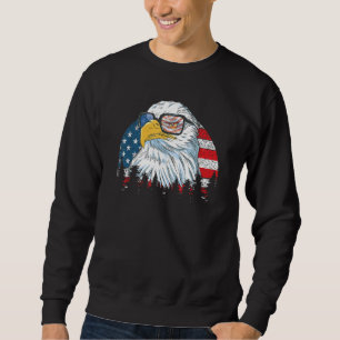 Eagle Usa Flag American Power 4. Juli Merica Sweatshirt