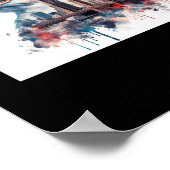 Eagle Usa Sticker Poster (Ecke)