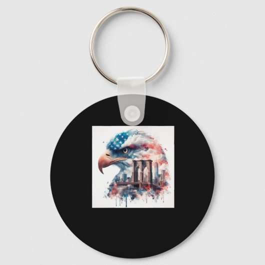 Eagle Usa Sticker Schlüsselanhänger (Vorderseite)