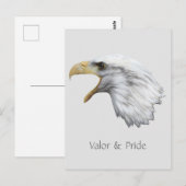 Eagle Valor & Pride individuell anpassbar Postkarte (Vorne/Hinten)