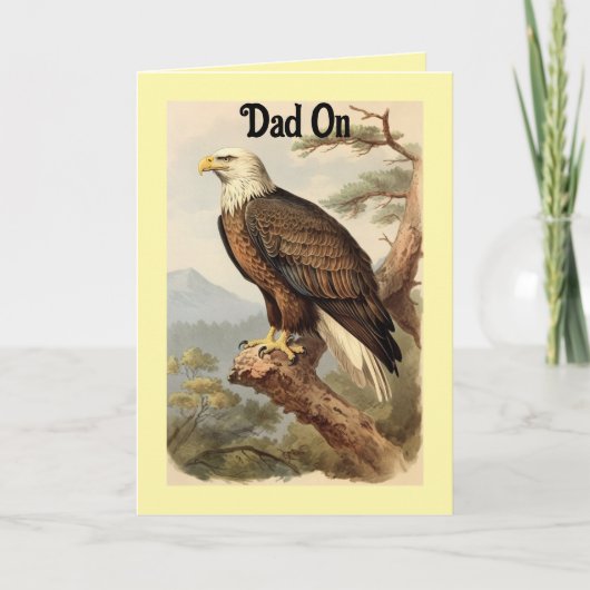 Eagle Vatertag Grußkarte Karte (Vorderseite)