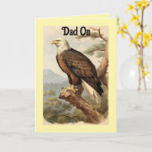 Eagle Vatertag Grußkarte Karte (Gelbe Blume)
