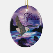 Eagle verbreitet Frieden Keramik Ornament (Rechts)