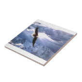 Eagle verwittert den Sturm Fliese (Seite)