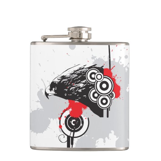 Eagle Vinyl Wrapped Flask Flachmann (Vorderseite)