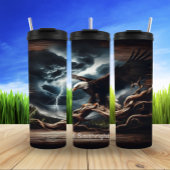 Eagle vor dem Blitz Storm Sky Thermosbecher