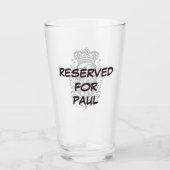 Eagle | VORBEHALTEN | Personalisiert 16oz Libbey P Glas (Rückseite)