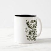 "Eagle vs Snake Design Tasse" #Tasse Zweifarbige Tasse (VorderseiteRechts)