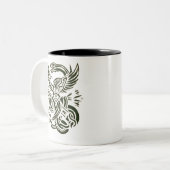 "Eagle vs Snake Design Tasse" #Tasse Zweifarbige Tasse (Vorderseite Links)