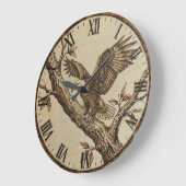 Eagle Wall Clock - Symbol of Strength Große Wanduhr (Winkel)