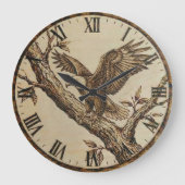 Eagle Wall Clock - Symbol of Strength Große Wanduhr (Vorderseite)