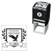 Eagle Wappen Ribbon Ex Libris Bibliotheksname Permastempel (Beispiel)