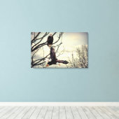 Eagle Watching Eagle Leinwanddruck (Insitu (Holzboden))
