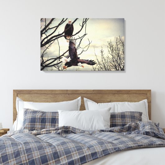 Eagle Watching Eagle Leinwanddruck (Insitu (Schlafzimmer))