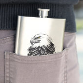 Eagle Wild Animal Nature Illustration Art Flachmann (Beispiel)