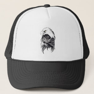 Eagle Wild Animal Nature Illustration Art Truckerkappe