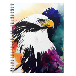 Eagle Wild Nature Animal Color Malerei Notizblock