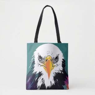 Eagle Wild Nature Animal Color Malerei Tasche