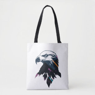 Eagle Wildlife Nature Illustration Silhouette Fly Tasche