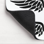 Eagle Wing Black&White Mouse Pad Mousepad (Ecke)