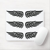 Eagle Wing Black&White Mouse Pad Mousepad (Mit Mouse)