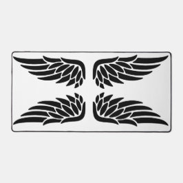 Eagle wing black&white theme desk mat schreibtischunterlage
