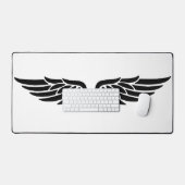 Eagle Wing Black&White Theme Desk Mat Schreibtischunterlage (Tastatur & Maus)