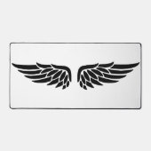 Eagle wing black&white theme desk mat  schreibtischunterlage (Vorderseite)