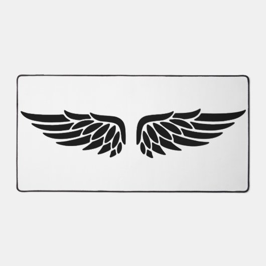 Eagle Wing Black&White Theme Desk Mat  Schreibtischunterlage (Vorderseite)