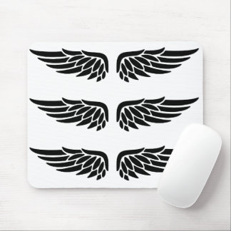 Eagle wing black&white theme mousepad