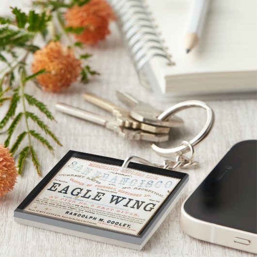 Eagle wing Clipper Segeln Schlüsselanhänger (Vorderseite rechts)