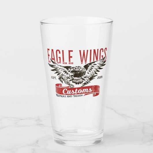 Eagle Wings Beer Glass Glas (Vorderseite)