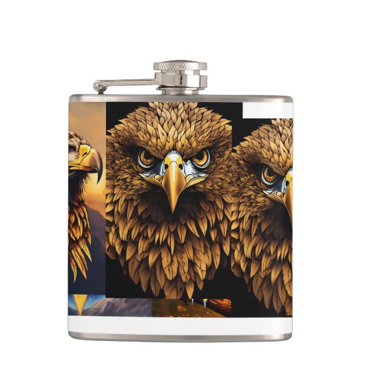 Eagle Wrapped Flask Flachmann (Vorderseite)