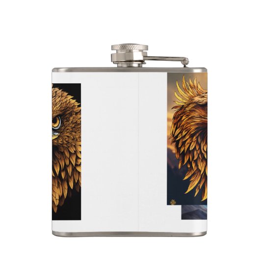 Eagle Wrapped Flask Flachmann (Rückseite)