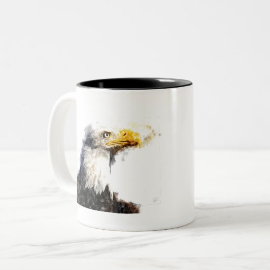 Eagle Zweifarbige Tasse (Vorderseite Links)